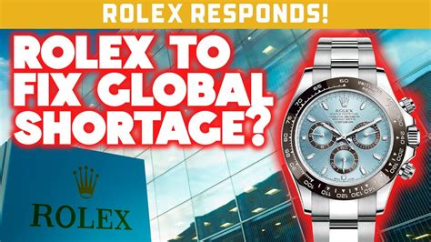 rolex watch shortage 2022